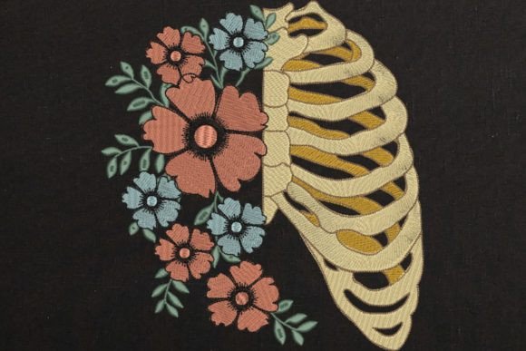 Floral Skeleton: A Seasonal Embroidery Design Review