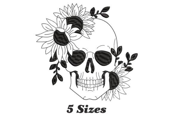 Floral Skull: Whimsy That Stitches Well