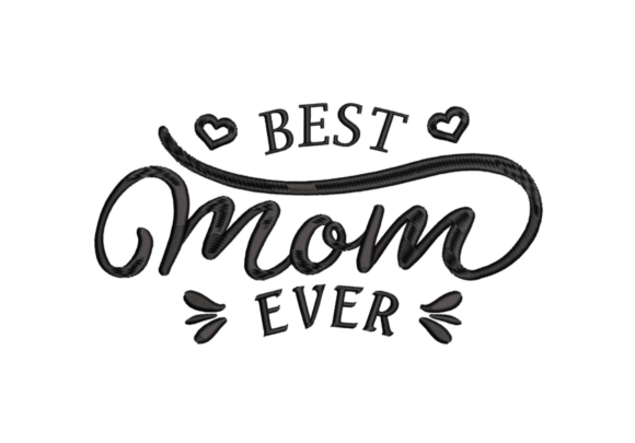 Mom: A Thoughtful Embroidery Design for Boutique Sweatshirts